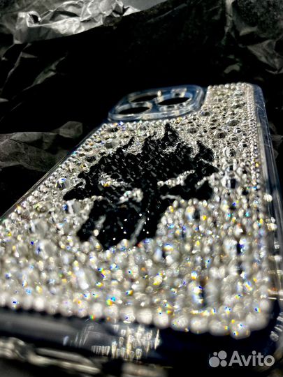 Чехол со стразами для apple 14 pro max