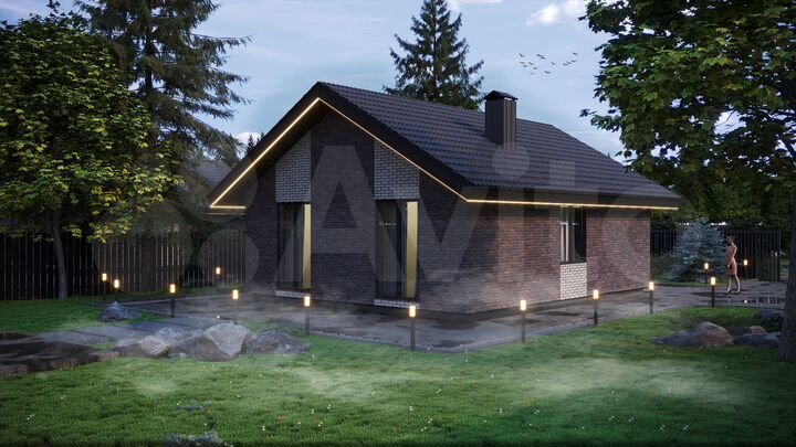 Коттедж 90 м² на участке 6 сот.