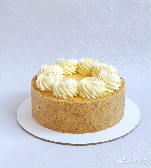 Торт Чизкейк Голубика-Лимон на День рождения