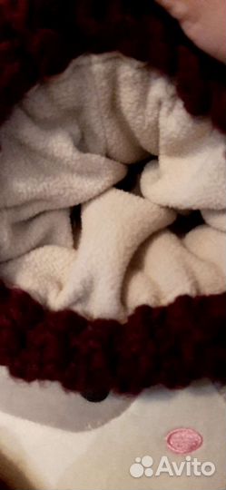 Комплект шапка и снуд женский