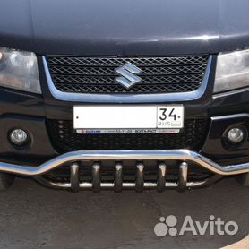 Защита ПОРОГОВ «Труба» d63,5 SUZUKI Grand Vitara НЕРЖ (0684 H)