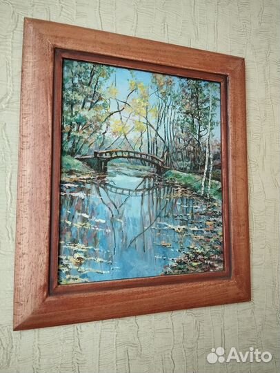 Картина Летний пейзаж масло холст