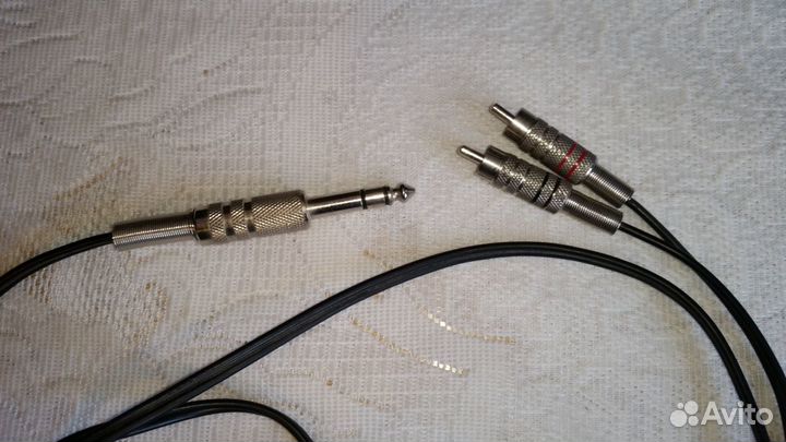 Кабель аудио 6.3 мм Jack - 2xRCA 3 метра