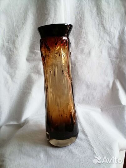 Ваза из чешского стекла, винтаж