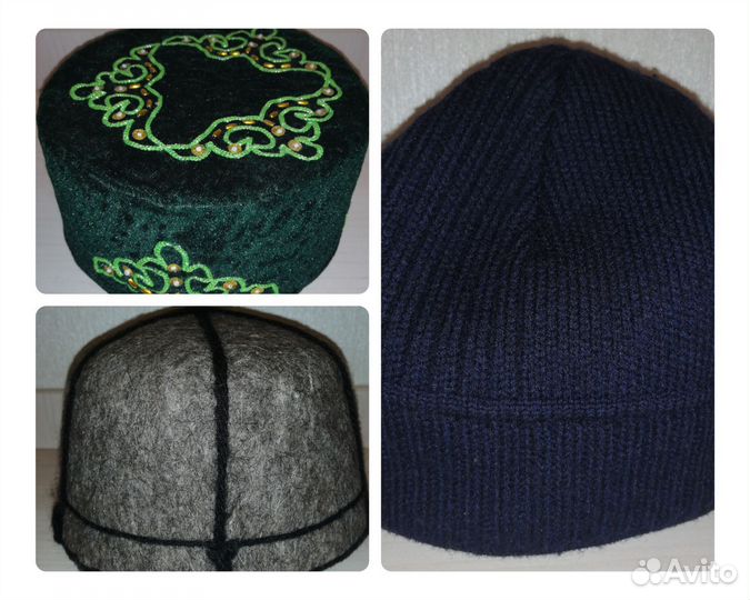 Тюбетейка, сванка из натуральной шерсти