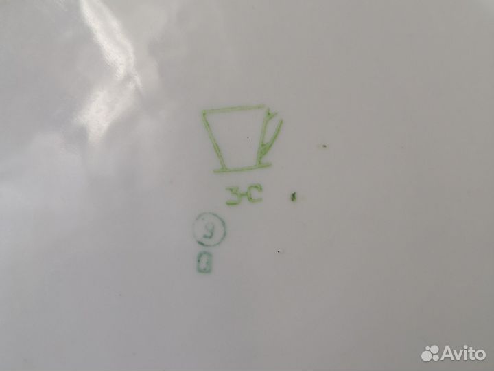 Тарелки кобальтовые сервировочные мелкие СССР