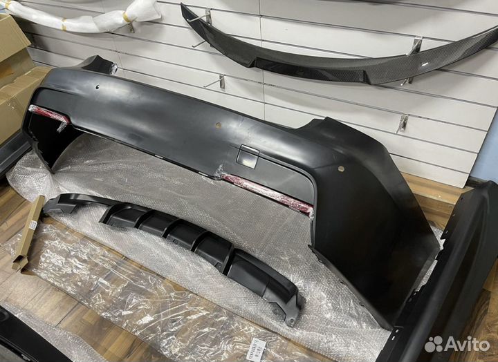 Обвес М пакет BMW F30, бампер перед + пороги