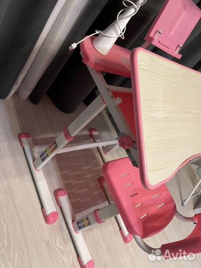 Растущая парта и стул бу