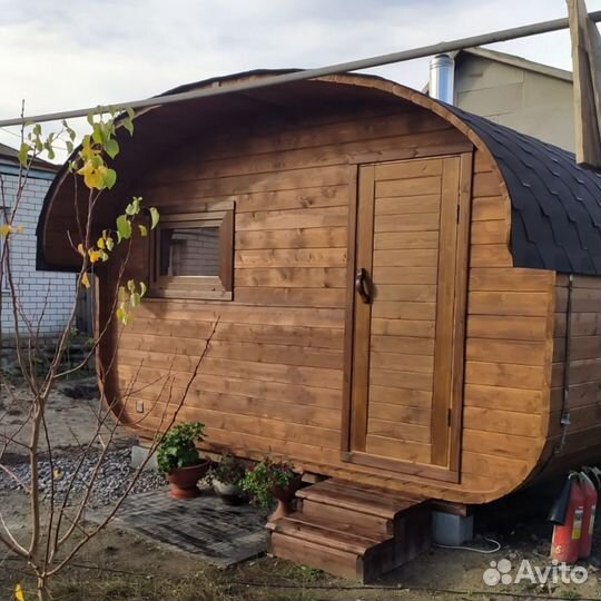 Баня-бочка от производителя 4*3