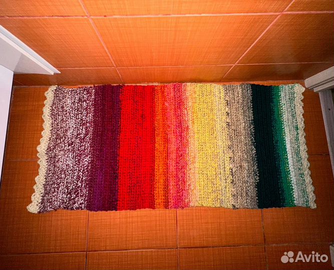 Коврик вязаный крючком