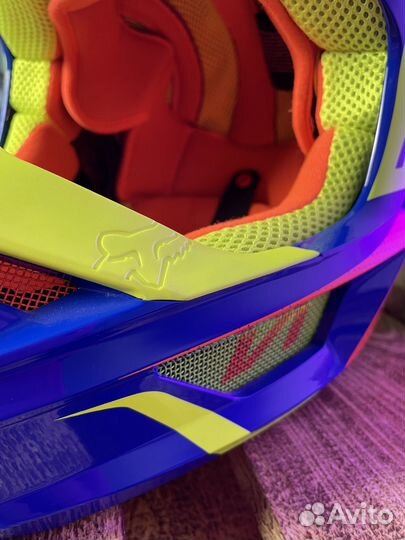 Подростковый шлем Fox V1 Oktiv Helmet Blue YS