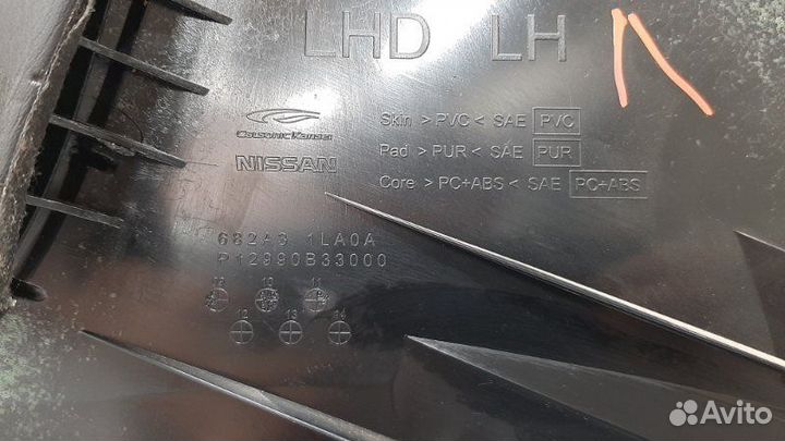 Накладка на центральную консоль (торпеды) левая