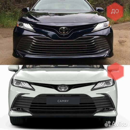 Передний бампер Toyota Camry V75 в сбор