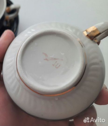 Сервиз чайный кобальт СССР