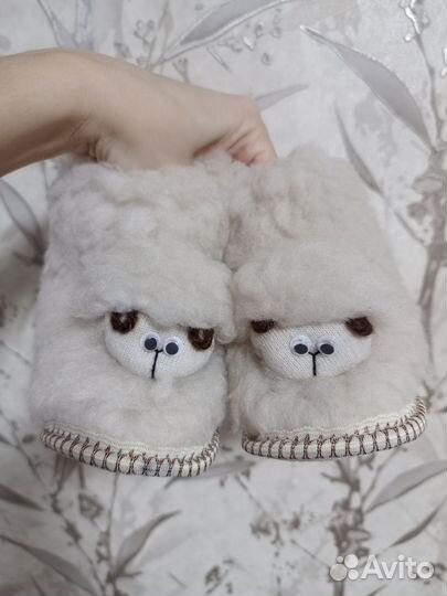 Пинетки натуральный мех