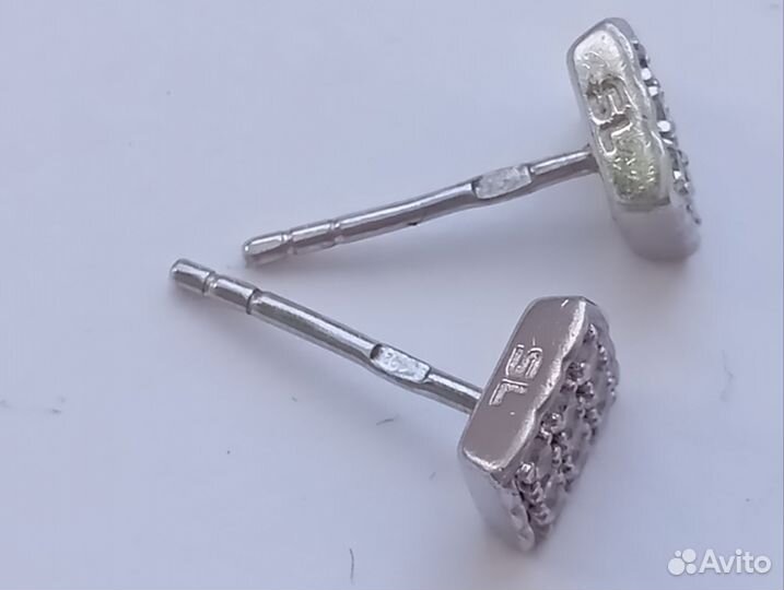 Серебряные серьги, Пусеты 925пробы