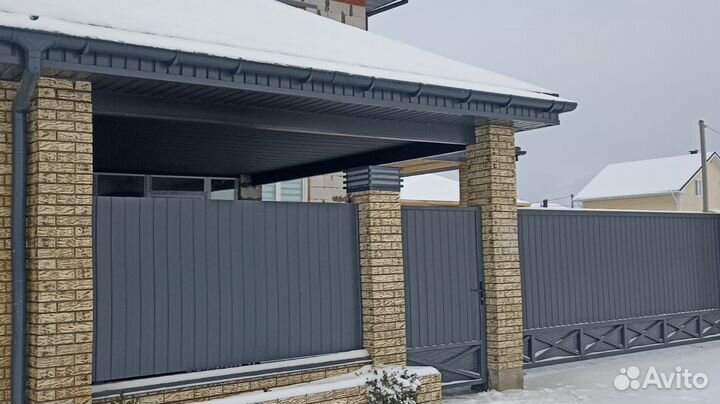 Откатные ворота калитка