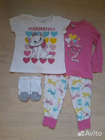 Одежда на девочку пакетом. 104 размер, бу