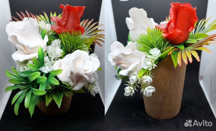 Букет цветов из мыла