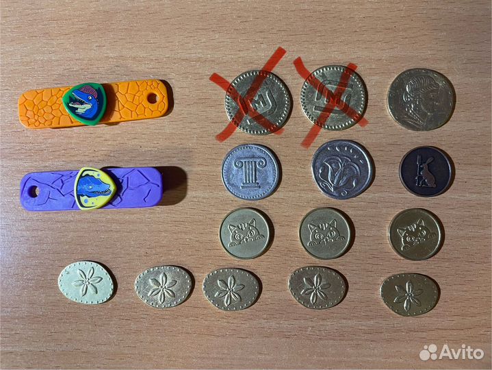 Монеты и завры, стикеры