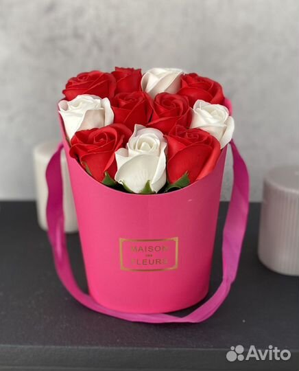 Букет из мыльных роз