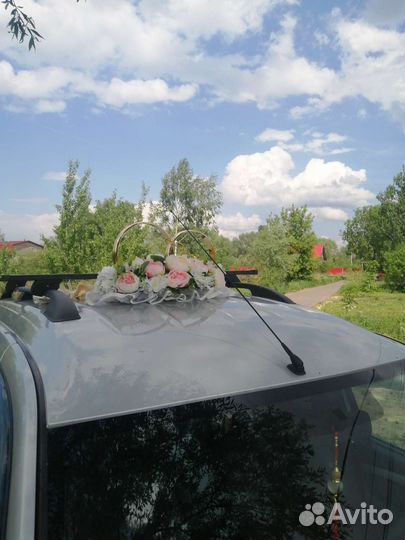 Свадебные украшения на машины (на 2 авто)