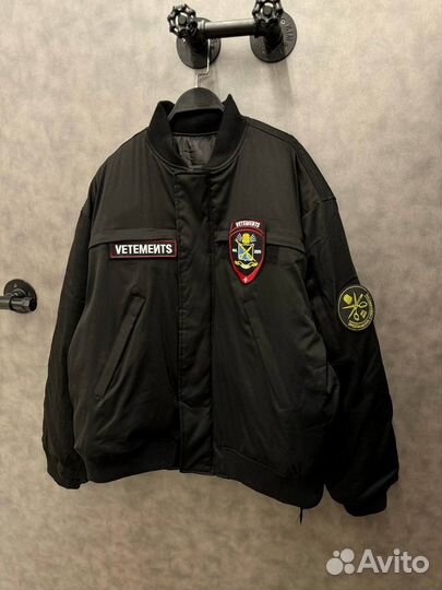 Бомбер vetements police oversize (новинка)