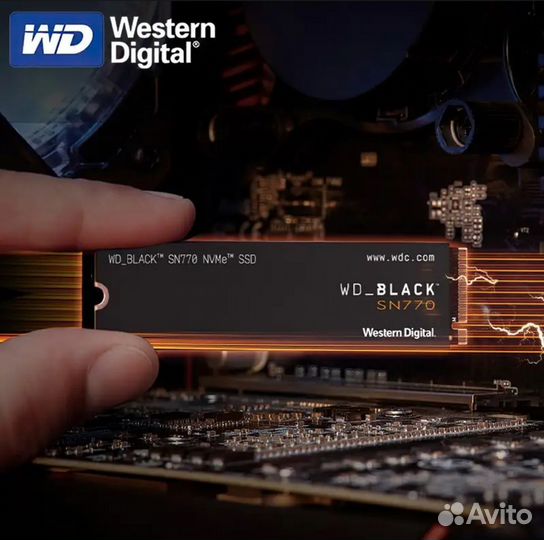 SSD M2 Western Digital Black SN770 NVMe 1Tb, новые