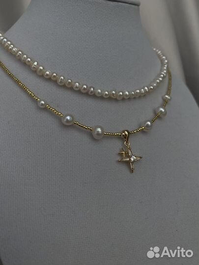 Чокер из жемчуга