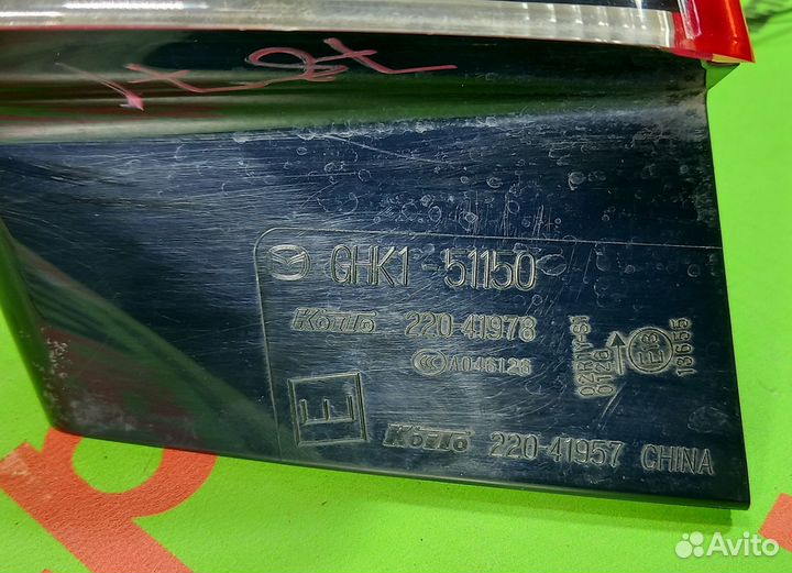 Фонарь mazda 6/atenza GJ 22041978 задний правый