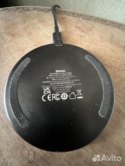 Беспроводная зарядка baseus 15 ватт