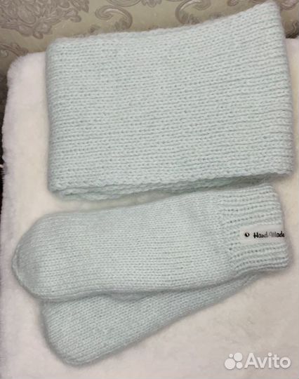 Варежки, шапка, шарф пух норки