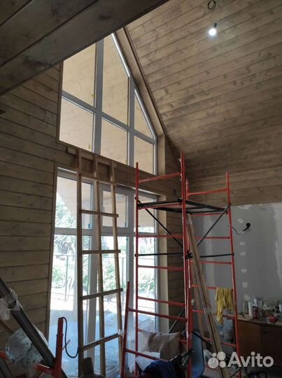 Обшивка вагонкой, имитацией бруса, услуги плотника