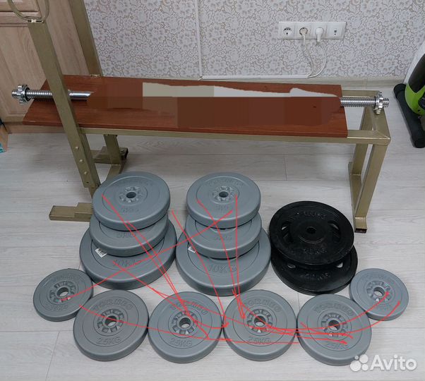 Спортивный инвентарь (блины)