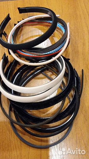 Бисер, основы для заколок, ободки, фурнитура