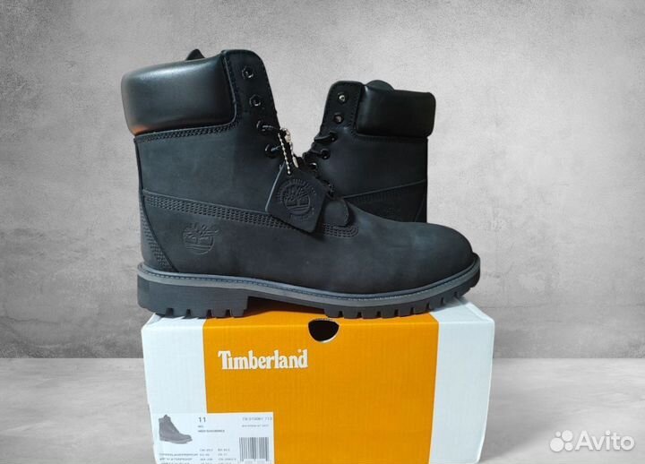 Ботинки Timberland черные зима