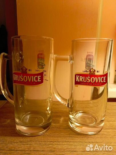 Пивные фужеры стаканы кружки разные