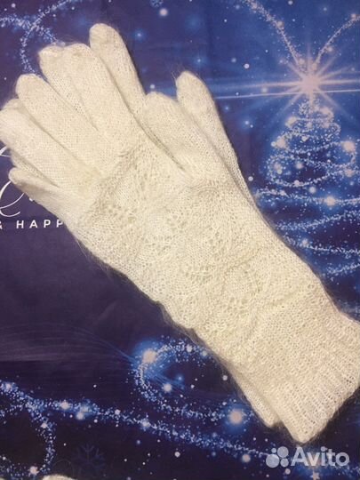 Варежки из козьего пуха