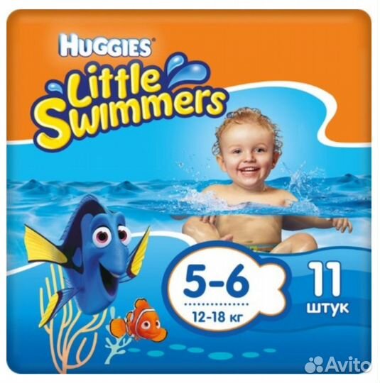 Подгузники трусики для плавания Huggies 12-18 кг