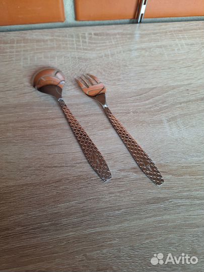 Набор ложка, вилка детская.Россия