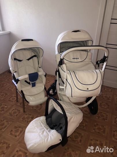 Коляска 3 в 1 индиго