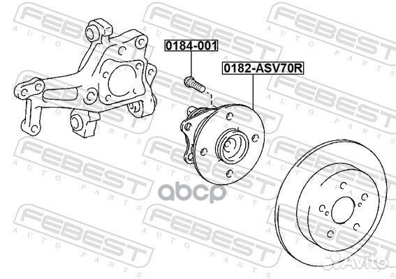 Ступица задняя toyota camry axva70 2017