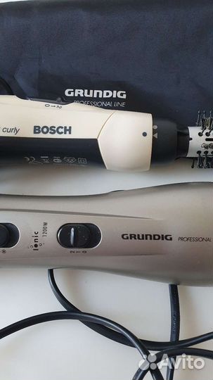 Фены щётка grundig 1200w профессионал.Bosch 400 w