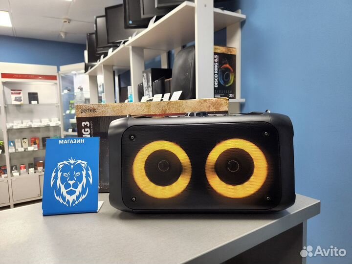 Портативная колонка Perfeo Dual Ring 3 10W новая