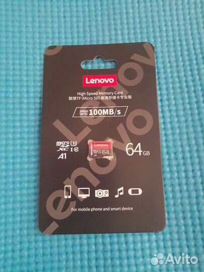 Карта памяти Lenovo micro sd 64 gb