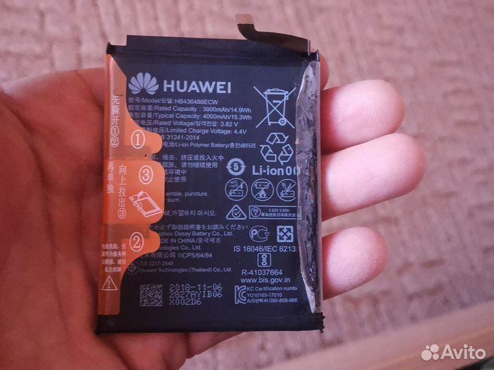 Оригинальный акб honor view20