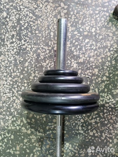 Штанга олимпийская с блинами