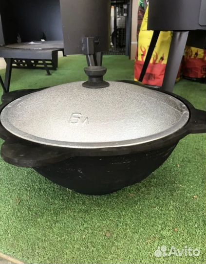 Узбекский чугунный казан 6л