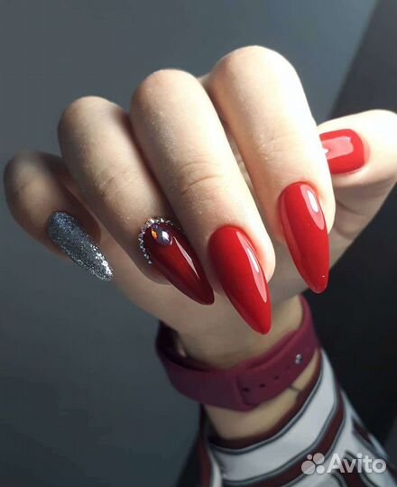 Маникюр гель лак наращивание ногтей