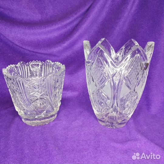 Хрусталь СССР фужеры бокалы вазы